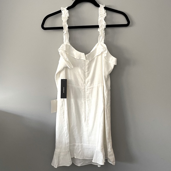 Lulu’s Days Like This Ivory Sleeveless Ruffled Mini Dress—size M NWT - Picture 8 of 8